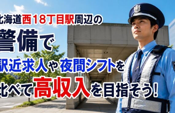 北海道西１８丁目駅　警備